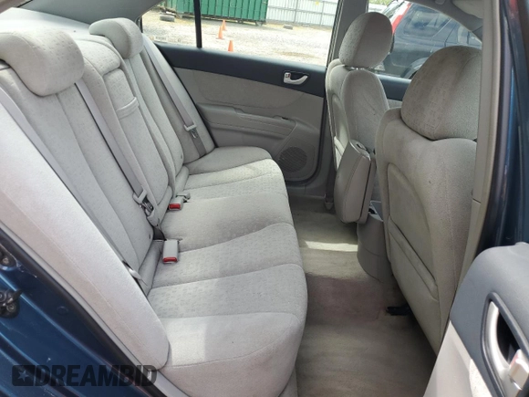 2006 Hyundai Sonata GLS with VIN 5NPEU46F16H054495, listed as a Copart auction lot 56177335 with 116,927 mi miles and Salvage Title. Bid and sale history available at DreamBid. Image 10.