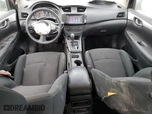 2019 Nissan Sentra S with VIN 3N1AB7AP8KY259530, listed as a Copart auction lot 46111275 with 34,438 mi miles and Salvage Title. Bid and sale history available at DreamBid. Image 8.