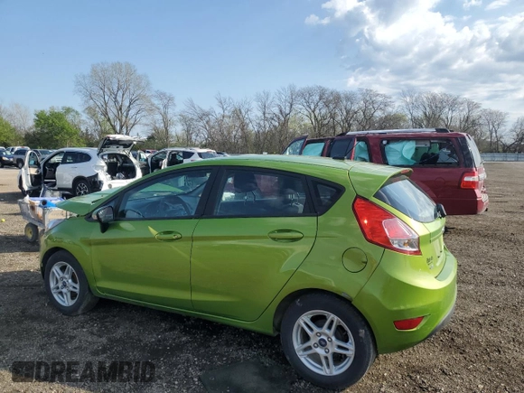 2018 Ford Fiesta SE with VIN 3FADP4EJXJM140597, listed as a Copart auction lot 53717885 with 0 mi miles and Non Repairable. Bid and sale history available at carsss.com. Image 2.