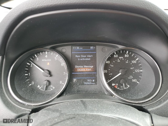 2019 Nissan Rogue SL with VIN 5N1AT2MT0KC794328, listed as a Copart auction lot 50540265 with 76,969 mi miles and Salvage Title. Bid and sale history available at carsss.com. Image 9.
