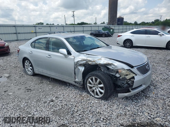 2008 Lexus LS 460 with VIN JTHBL46F785065640, listed as a Copart auction lot 57426945 with 175,280 mi miles and Salvage title. Bid and sale history available at DreamBid. Image 4.
