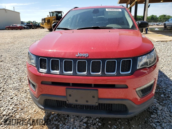 2018 Jeep Compass Sport z VIN 3C4NJDAB6JT101655, wystawiony jako Copart lot #55468205 z przebiegiem 125 766 mil mil oraz Szkoda całkowita • Salvage title. Historia ofert i sprzedaży dostępna na DreamBid. Obrazek 5.