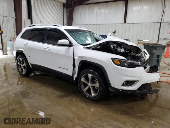 2019 Jeep Cherokee Limited with VIN 1C4PJMDX1KD441190, listed as a Copart auction lot 53038705 with Not Provided miles and Salvage Title. Bid and sale history available at DreamBid. Image 4.
