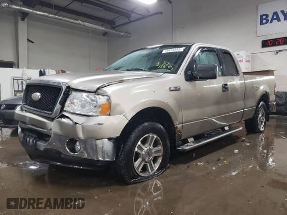 2007 Ford F-150 STX with VIN 1FTRX12W57FB26131, listed as a Copart auction lot 45450265 with 120,599 mi miles and Salvage Title. Bid and sale history available at DreamBid. Image 1.