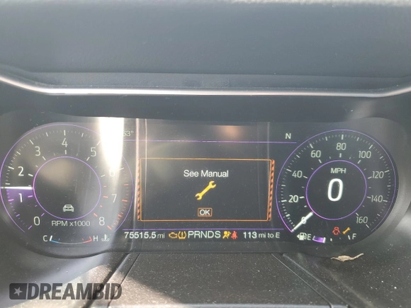 2019 Ford Mustang EcoBoost with VIN 1FATP8UH4K5149952, listed as a Copart auction lot 53865625 with 75,515 mi miles and Clean Title. Bid and sale history available at carsss.com. Image 9.