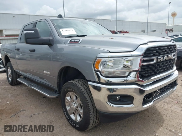 2024 Ram 2500 Big Horn with VIN 3C6UR5DJ7RG373916, listed as a IAAI auction lot 42661411 with 24,159 mi miles and . Bid and sale history available at DreamBid. Image 1.
