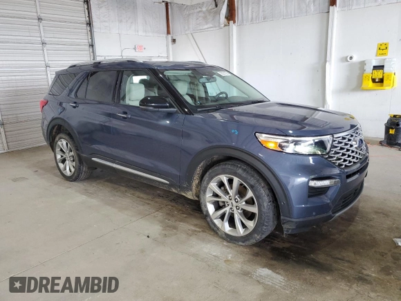 2021 Ford Explorer Platinum с VIN 1FM5K8HC8MGC17317, выставлен на аукционе Copart как лот 55221625 с пробегом 52 485 миль миль и Списание • Salvage title. История ставок и продаж доступна на DreamBid. Изображение 4.
