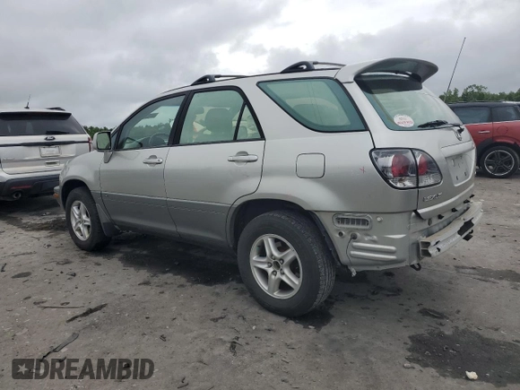 2003 Lexus RX 300 z VIN JTJHF10U130298408, wystawiony jako Copart lot #58018395 z przebiegiem 218 010 mil mil oraz Szkoda całkowita • Salvage title. Historia ofert i sprzedaży dostępna na DreamBid. Obrazek 2.