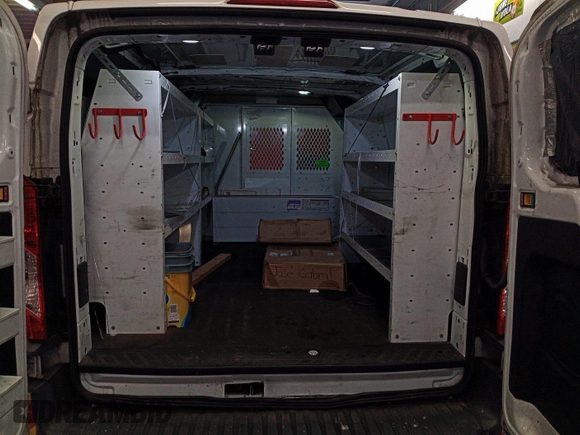 2016 Ford Transit Cargo z VIN 1FTYE1YM3GKB15532, wystawiony jako IAAI lot #42788480 z przebiegiem 64 600 mil mil oraz . Historia ofert i sprzedaży dostępna na DreamBid. Obrazek 11.