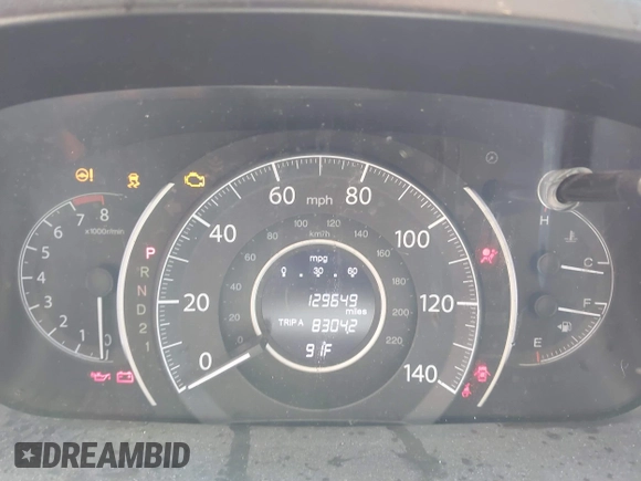 2014 Honda CR-V EX with VIN 5J6RM4H55EL035927, listed as a IAAI auction lot 42297836 with 129,649 mi miles and . Bid and sale history available at DreamBid. Image 7.
