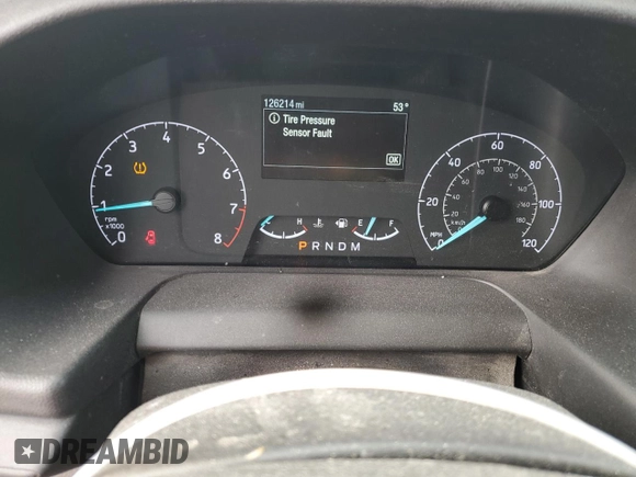 2020 Ford Transit Cargo with VIN 1FTBR1C89LKA51141, listed as a Copart auction lot 43410785 with 126,214 mi miles and Salvage title. Bid and sale history available at DreamBid. Image 9.