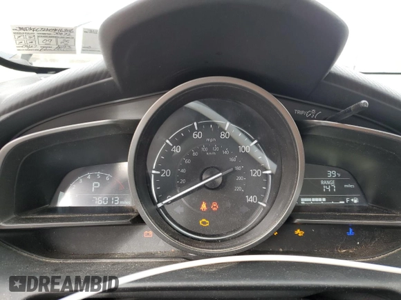 2019 Mazda CX-3 Touring with VIN JM1DKFC72K0446306, listed as a Copart auction lot 51843955 with 76,013 mi miles and Salvage Title. Bid and sale history available at carsss.com. Image 9.
