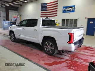 2023 Toyota Tundra Capstone Hybrid with VIN 5TFVC5DB9PX030251, listed as a Copart auction lot 55017275 with 24,192 mi miles and Salvage title. Bid and sale history available at DreamBid. Image 2.