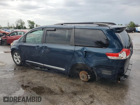 2012 Toyota Sienna LE AAS with VIN 5TDKK3DC1CS190739, listed as a Copart auction lot 51583465 with 289,331 mi miles and Salvage Title. Bid and sale history available at DreamBid. Image 2.