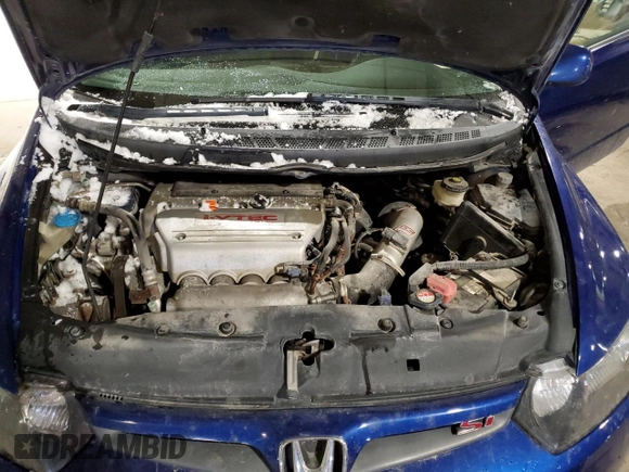 2008 Honda Civic Cpe Si with VIN 2HGFG21568H703347, listed as a Copart auction lot 45295775 with 155,813 mi miles and Salvage Title. Bid and sale history available at carsss.com. Image 11.