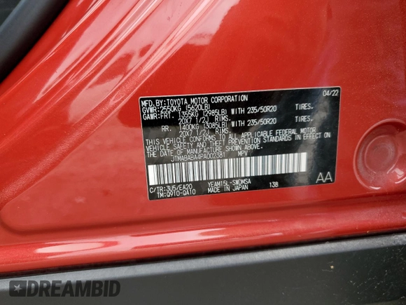 2023 Subaru Solterra Limited with VIN JTMABABA4PA002381, listed as a Copart auction lot 54891035 with 6,348 mi miles and Salvage title. Bid and sale history available at DreamBid. Image 14.