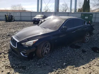 2019 Infiniti Q50 3.0t LUXE with VIN JN1EV7AR3KM550353, listed as a Copart auction lot 49812154 with 38,154 mi miles and Salvage Title. Bid and sale history available at carsss.com. Image 1.