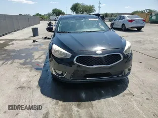 2014 Kia Cadenza Limited with VIN KNALN4D74E5129671, listed as a Copart auction lot 52555945 with 201,705 mi miles and Salvage Title. Bid and sale history available at carsss.com. Image 14.