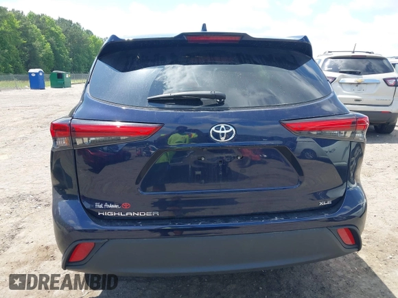 2023 Toyota Highlander L with VIN 5TDKDRAH3PS044250, listed as a IAAI auction lot 42322881 with 50,454 mi miles and . Bid and sale history available at DreamBid. Image 16.