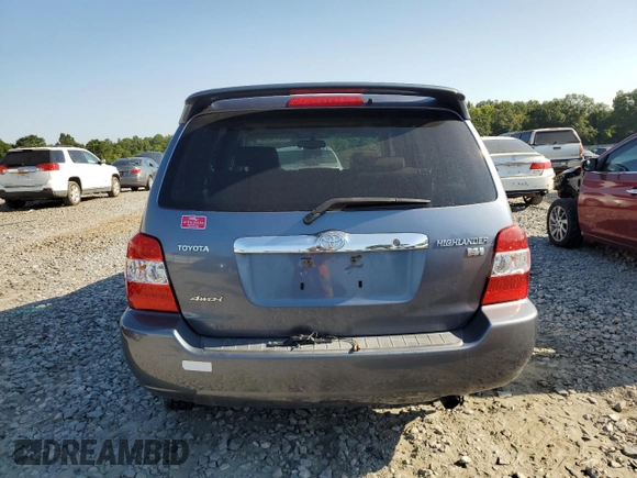 2006 Toyota Highlander Hybrid with VIN JTEEW21A660020765, listed as a Copart auction lot 73088804 with 140,272 mi miles and Salvage Title. Bid and sale history available at carsss.com. Image 6.