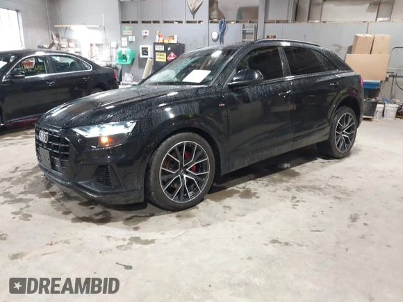 2019 Audi Q8 Premium Plus with VIN WA1EVAF18KD037817, listed as a IAAI auction lot 41922109 with 54,602 mi miles and . Bid and sale history available at DreamBid. Image 17.