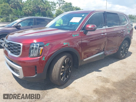 2023 Kia Telluride SX X-Pro with VIN 5XYP5DGC9PG384453, listed as a IAAI auction lot 42556697 with 4,641 mi miles and . Bid and sale history available at DreamBid. Image 19.