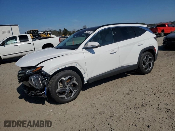 2023 Hyundai Tucson Limited with VIN 5NMJE3AE0PH292325, listed as a Copart auction lot 47001905 with 19,455 mi miles and Salvage Title. Bid and sale history available at carsss.com. Image 1.