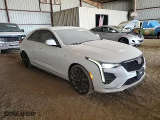 2021 Cadillac CT4 Sport with VIN 1G6DC5RK8M0114671, listed as a Copart auction lot 76828534 with 54,598 mi miles and Salvage Title. Bid and sale history available at carsss.com. Image 4.