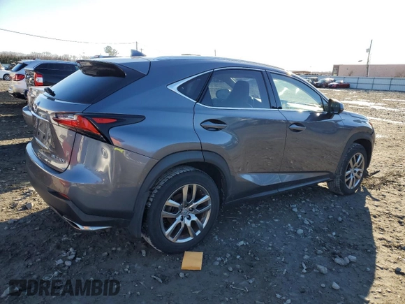 2015 Lexus NX 200t with VIN JTJBARBZ7F2011724, listed as a Copart auction lot 48762875 with 122,482 mi miles and Salvage Title. Bid and sale history available at DreamBid. Image 3.