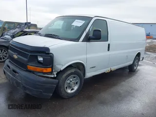 2004 Chevrolet Express Cargo Van with VIN 1GCGG29V441244822, listed as a IAAI auction lot 41636561 with 1 mi miles. Bid and sale history available at carsss.com. Image 2.