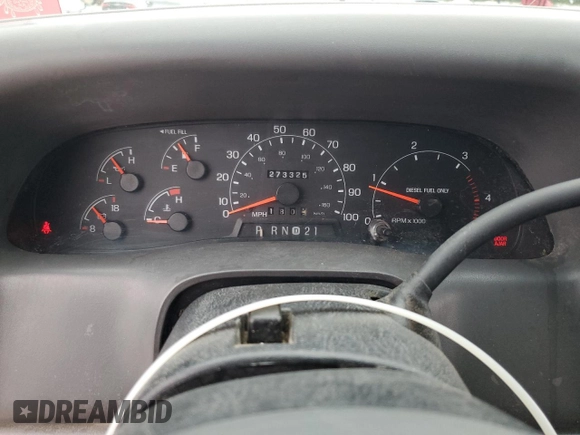 2001 Ford Super Duty F-250 XL with VIN 1FTNW20F91EA13290, listed as a Copart auction lot 72822394 with 273,325 mi miles and Clean Title. Bid and sale history available at carsss.com. Image 9.