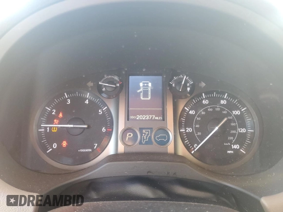 2011 Lexus GX 460 with VIN JTJBM7FX9B5031325, listed as a Copart auction lot 50073985 with 202,377 mi miles and Salvage Title. Bid and sale history available at DreamBid. Image 9.