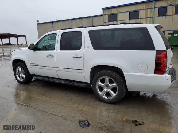 2012 Chevrolet Suburban LTZ with VIN 1GNSCKE08CR301286, listed as a Copart auction lot 45987595 with 213,381 mi miles and Salvage Title. Bid and sale history available at carsss.com. Image 2.