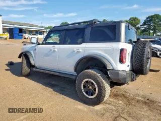 2023 Ford Bronco with VIN 1FMEE5DP4PLA96702, listed as a Copart auction lot 57574165 with 9,258 mi miles and Salvage title. Bid and sale history available at DreamBid. Image 2.
