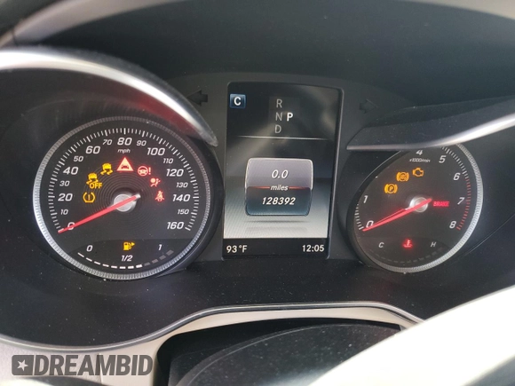 2018 Mercedes-Benz GLC 300 with VIN WDC0G4JB7JV020392, listed as a Copart auction lot 60997945 with 128,392 mi miles and Salvage title. Bid and sale history available at DreamBid. Image 9.