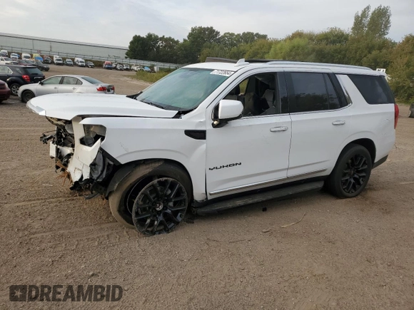 2023 GMC Yukon SLT with VIN 1GKS2BKDXPR224823, listed as a Copart auction lot 71722654 with 32,203 mi miles and Salvage Title. Bid and sale history available at carsss.com. Image 1.