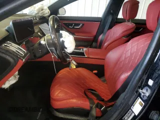 2022 Mercedes-Benz S-Class S 500 with VIN W1K6G6DB3NA107684, listed as a Copart auction lot 48177345 with 0 mi miles and Salvage Title. Bid and sale history available at carsss.com. Image 7.