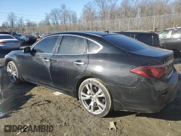 2019 Infiniti Q70 Luxe with VIN JN1BY1ARXKM585270, listed as a Copart auction lot 42320385 with 94,206 mi miles and Salvage Title. Bid and sale history available at DreamBid. Image 2.