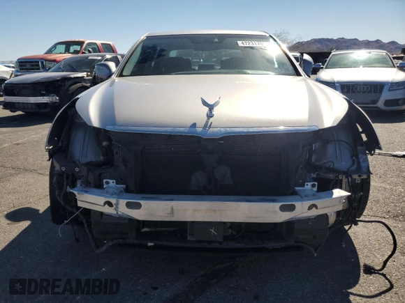 2014 Hyundai Equus Signature with VIN KMHGH4JHXEU076582, listed as a Copart auction lot 47231705 with 46,347 mi miles and Salvage Title. Bid and sale history available at DreamBid. Image 5.