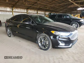 2020 Ford Fusion Titanium with VIN 3FA6P0RU7LR100411, listed as a Copart auction lot 56215615 with 108,457 mi miles and Salvage title. Bid and sale history available at DreamBid. Image 4.