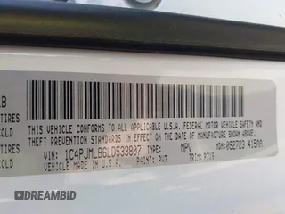 2020 Jeep Cherokee Latitude Plus with VIN 1C4PJMLB6LD533807, listed as a IAAI auction lot 41783131 with 87,299 mi miles and . Bid and sale history available at DreamBid. Image 9.