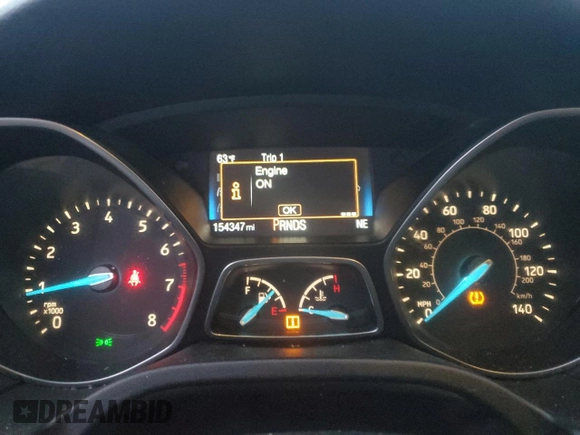2015 Ford Focus SE with VIN 1FADP3K25FL323776, listed as a Copart auction lot 48613305 with 154,347 mi miles and Clean Title. Bid and sale history available at carsss.com. Image 9.