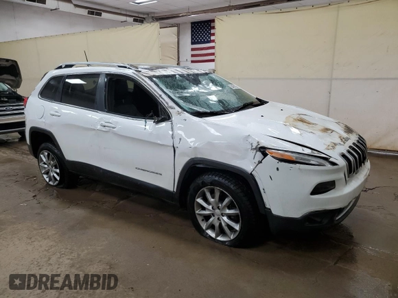 2017 Jeep Cherokee Limited with VIN 1C4PJMDS0HD214781, listed as a Copart auction lot 54001185 with 75,593 mi miles and Clean title. Bid and sale history available at DreamBid. Image 4.