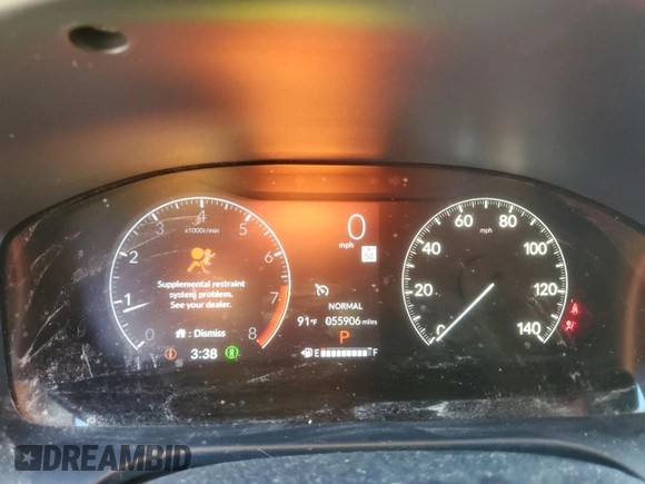 2023 Honda HR-V Sport with VIN 3CZRZ1H56PM720634, listed as a Copart auction lot 82148494 with 55,906 mi miles and Salvage Title. Bid and sale history available at carsss.com. Image 9.
