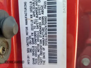 2005 Pontiac Vibe z VIN 5Y2SL63815Z476880, wystawiony jako Copart lot #57045735 z przebiegiem 209 789 mil mil oraz Szkoda całkowita • Salvage title. Historia ofert i sprzedaży dostępna na DreamBid. Obrazek 14.