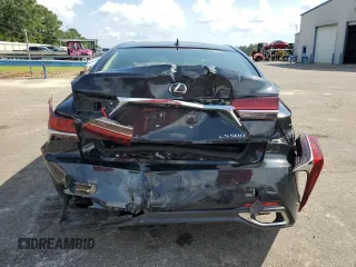 2018 Lexus LS with VIN JTHB5LFF8J5004047, listed as a Copart auction lot 64953584 with 62,547 mi miles and Salvage Title. Bid and sale history available at carsss.com. Image 6.
