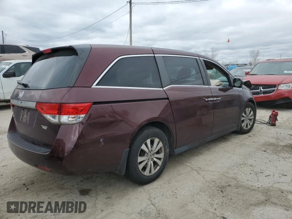 2015 Honda Odyssey EX-L with VIN 5FNRL5H62FB085566, listed as a Copart auction lot 50026065 with Not Provided miles and Non Repairable. Bid and sale history available at DreamBid. Image 3.