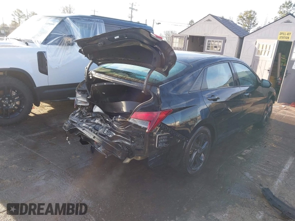 2021 Hyundai Elantra SEL with VIN KMHLM4AG3MU118414, listed as a IAAI auction lot 41531887 with 48,889 mi miles and . Bid and sale history available at carsss.com. Image 4.