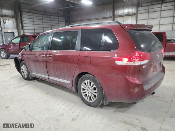 2013 Toyota Sienna XLE AAS with VIN 5TDYK3DCXDS318133, listed as a Copart auction lot 44543835 with 108,357 mi miles and Salvage Title. Bid and sale history available at carsss.com. Image 2.