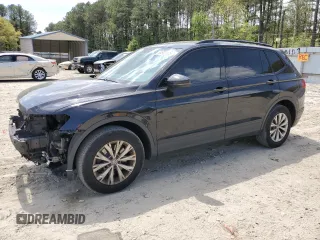 2019 Volkswagen Tiguan S with VIN 3VV0B7AXXKM178367, listed as a Copart auction lot 54922105 with 116,968 mi miles and Salvage title. Bid and sale history available at DreamBid. Image 1.